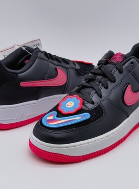 【嗜鞋】Nike Air Force 1耐克大童女子AF1换勾撕撕乐DB4545-105