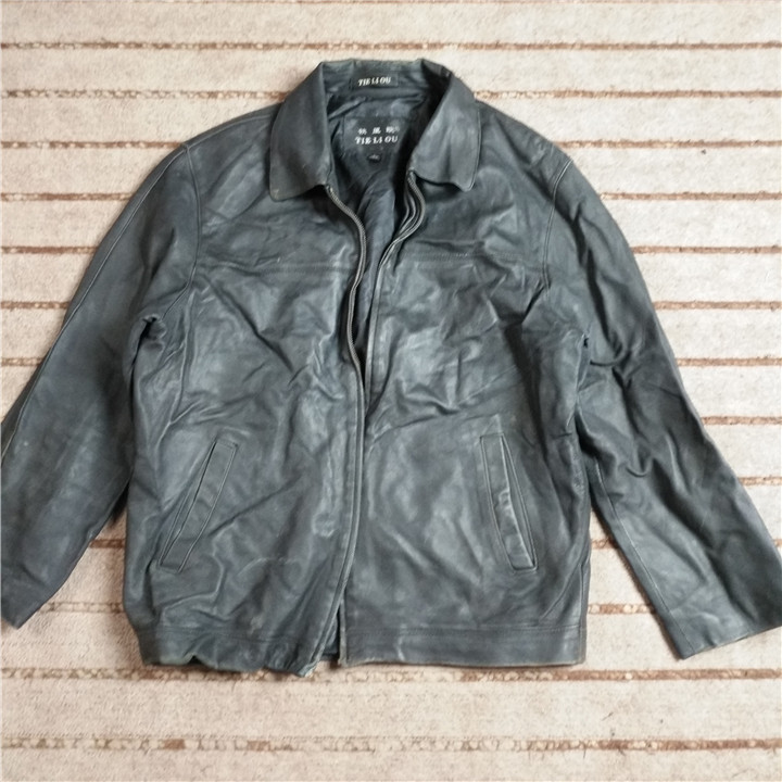 09点 二手皮衣 男士时尚真皮羊皮夹克外套 q750