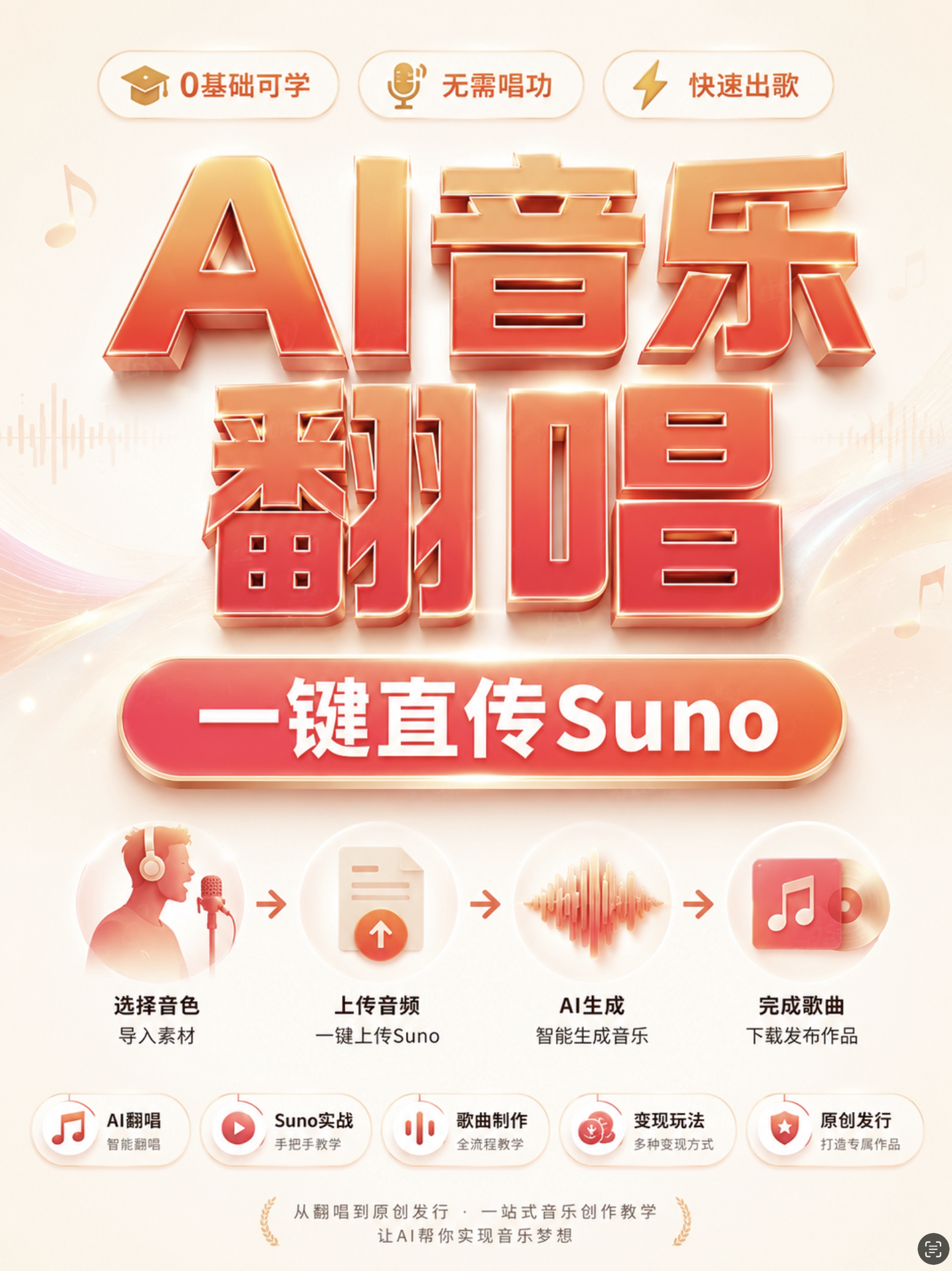 汽水自然流玩法suno翻唱音乐新玩法老歌曲翻唱玩法