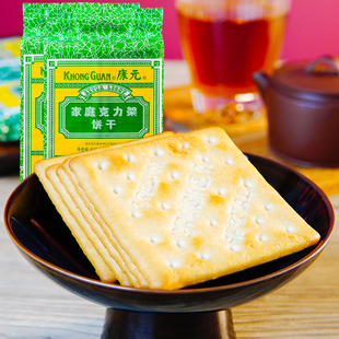 康元 袋苏打饼干早餐办公休闲零食品小吃 家庭克力架饼干640克