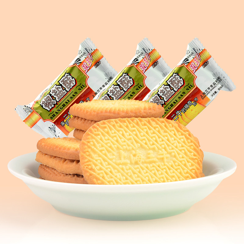 三牛饼干椒盐酥香葱皇万年青鲜葱酥椰丝牛奶饼干零食整箱多口味
