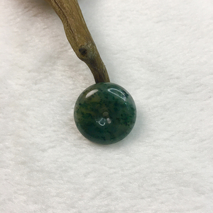 南阳独山玉平安扣挂件天蓝料平安玉扣独山玉玉环南阳独山玉平安扣