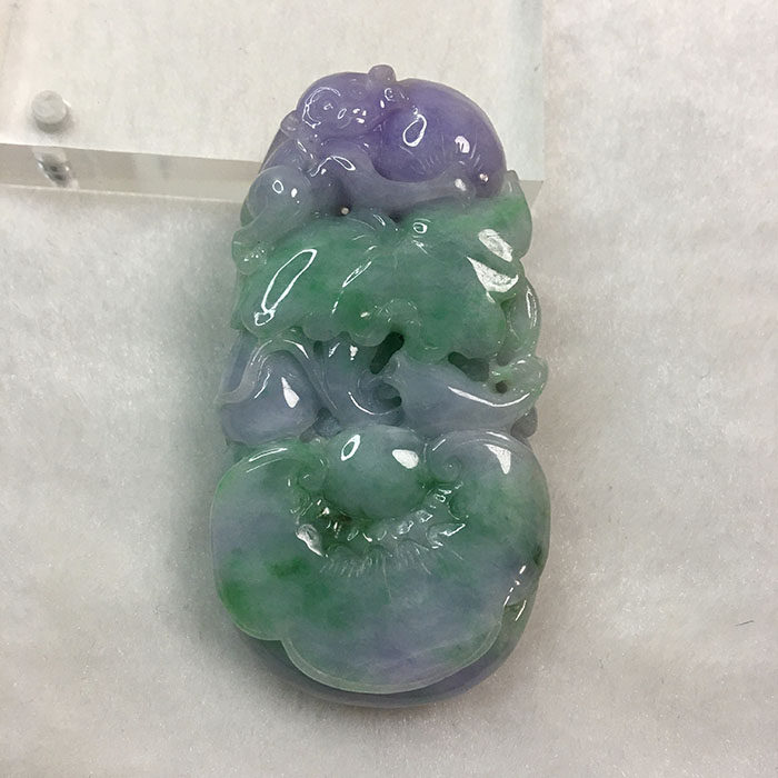 翡翠玉猴子献寿挂坠缅甸翡翠玉如意挂件翡翠玉毛衣挂件翡翠玉吊坠