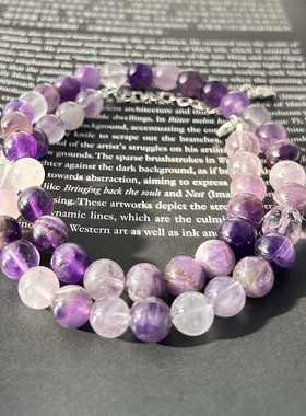 捡漏紫极光choker颈链可做双圈手链女款简约幸运饰品