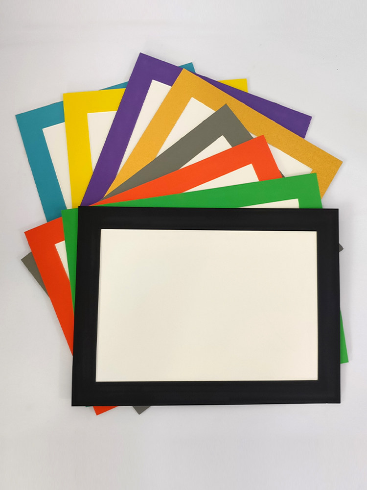 五一儿童美术彩色卡纸相框 8开4k画框简易a4a3纸画框6寸7寸油画棒