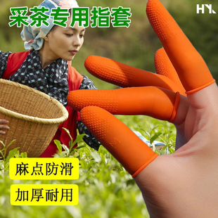 新款大姆指套护指手指套摘茶叶保护手指拇指带刀手套摘菜采茶神器