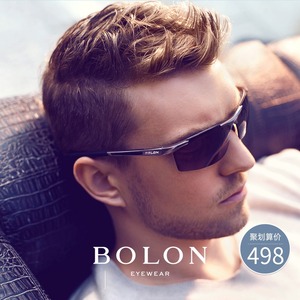 11点之前：438元包邮   BOLON暴龙偏光太阳镜运动型方框墨镜 BL2282
