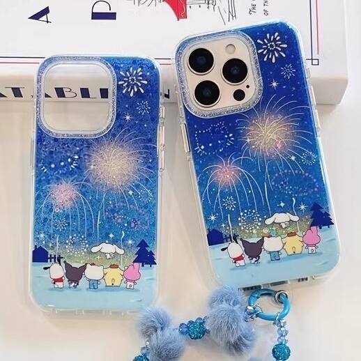 可爱星空烟花卡通少女心适用iPhone17/17promax手机壳16promax光面壳13苹果17Pro全包壳15Pr