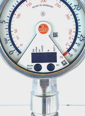 IFM PG2453 Analog and Digital Display Gauge Pressure Sensor