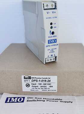 IMO DPS101824 Power Supply IN 100240VAC OUT 24VDC 18W *NEW*
