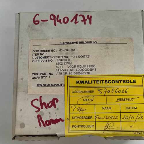 Flowserve B0072988 ISC2 33MM 5Z5T for Pump P9900