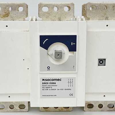 Socomec Sirco 26003250 2500A 415VAC 500VDC Disconnector Swit