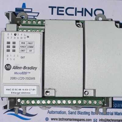 AllenBradleyMicro820可编程式逻辑控制器2080LC2020QWB以太网IP
