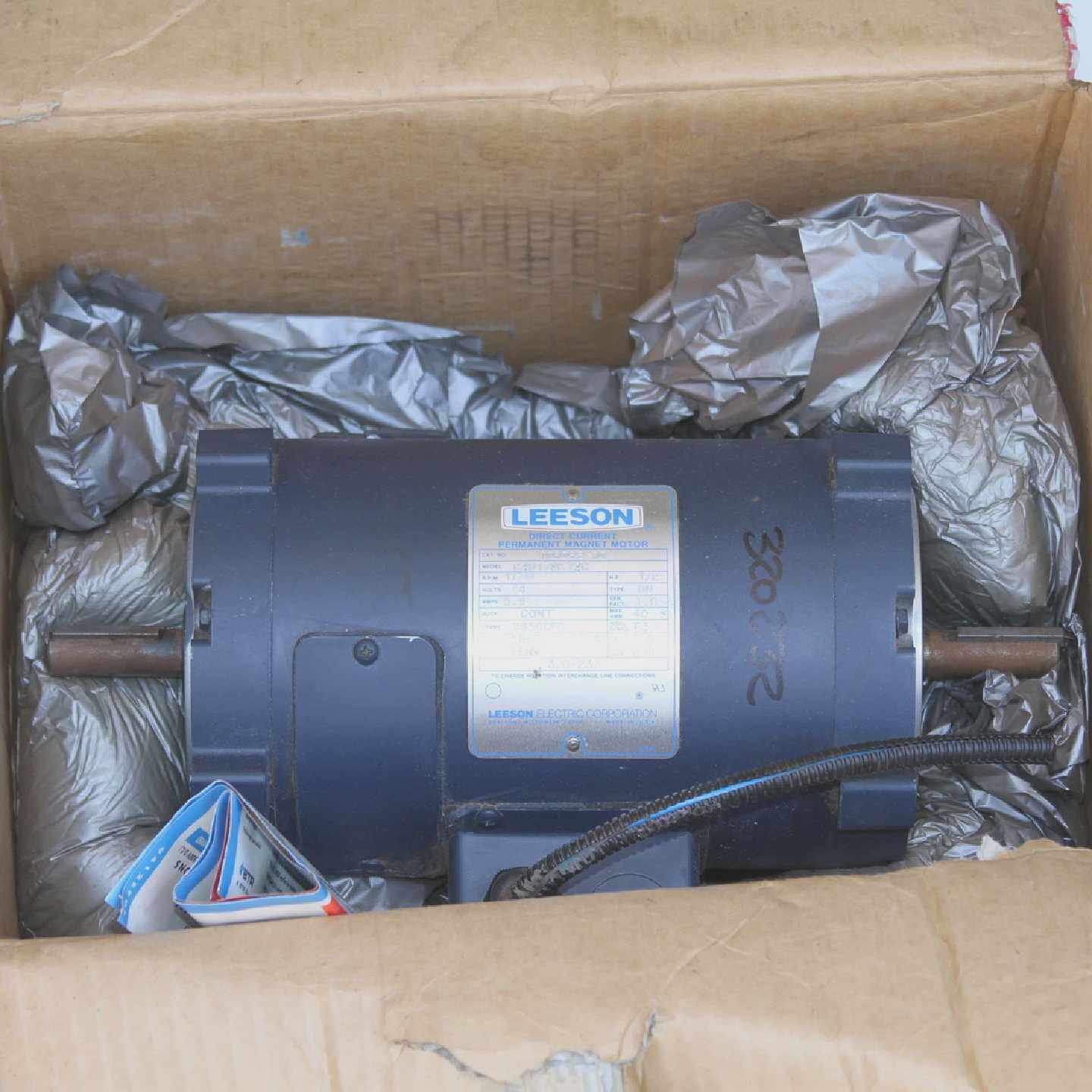 Leeson C4D17NK14C 12hp 74V US56CFC 58 Shaft DC Electric Moto