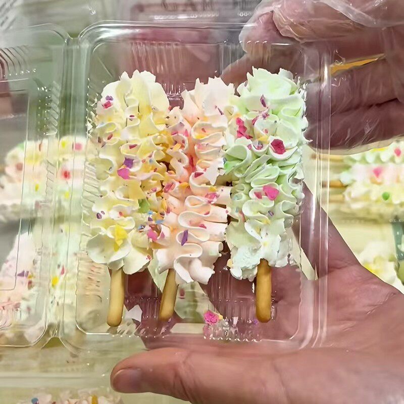 奶油棒打包盒一元奶油棒包装盒摆摊零食一次性包装盒学生党盒子