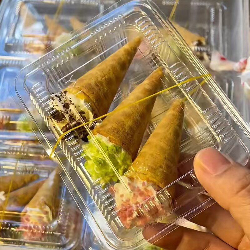 迷你小甜筒打包盒一元奶油棒包装盒摆摊零食一次性包装盒学生党