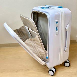 日本代购静音制动轮登机旅行大容量前盖充电行李箱‎‎innovator