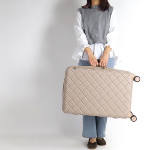 日本代购Ace Tokyo菱格纹静音超轻大容量万向轮旅行登机行李箱