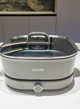 苏泊尔分体式电火锅H60FKX58家用6L多功能电热锅蒸煮炒煎炖不粘锅