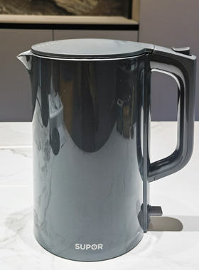 SUPOR/苏泊尔SW-17SJ01双层保温防烫全钢无缝一体内胆1.7L烧水壶
