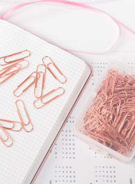 办公学生文具用品金属回形针曲别针单据收据票据夹菜单夹发票收纳