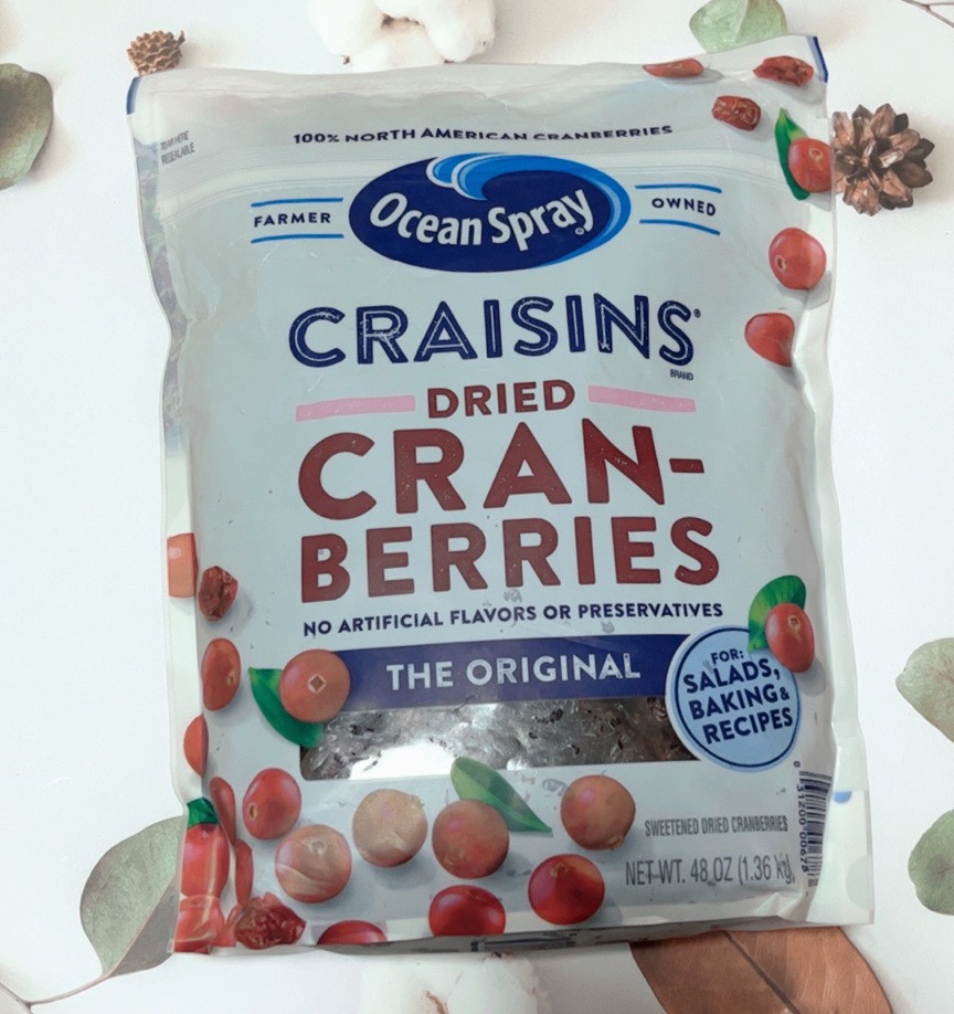 oceanspray优鲜沛原味减糖蔓越莓果干零食雪花酥饼干烘焙专用材料