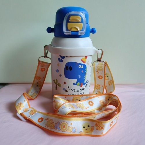 斜挎水杯挂绳背带绳杯套富光550ml智能密码儿童保温杯硅胶卡扣带