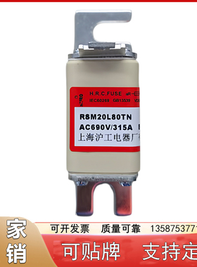 上海沪工 方型半导体快速熔断器芯子保险丝 RSM20L80TN 690V