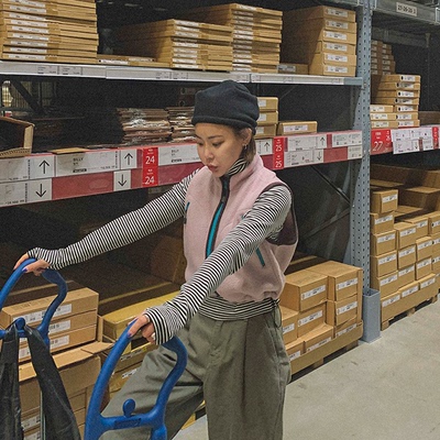 现货人气款配色摇粒绒马甲马夹