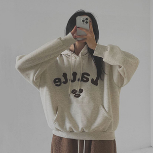 秋冬字母撞色百搭连帽款 Cmy 女装 韩国代购 卫衣 korea