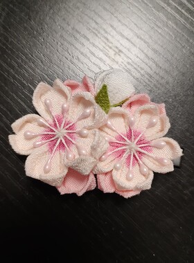 手工发饰樱花头饰少女日系