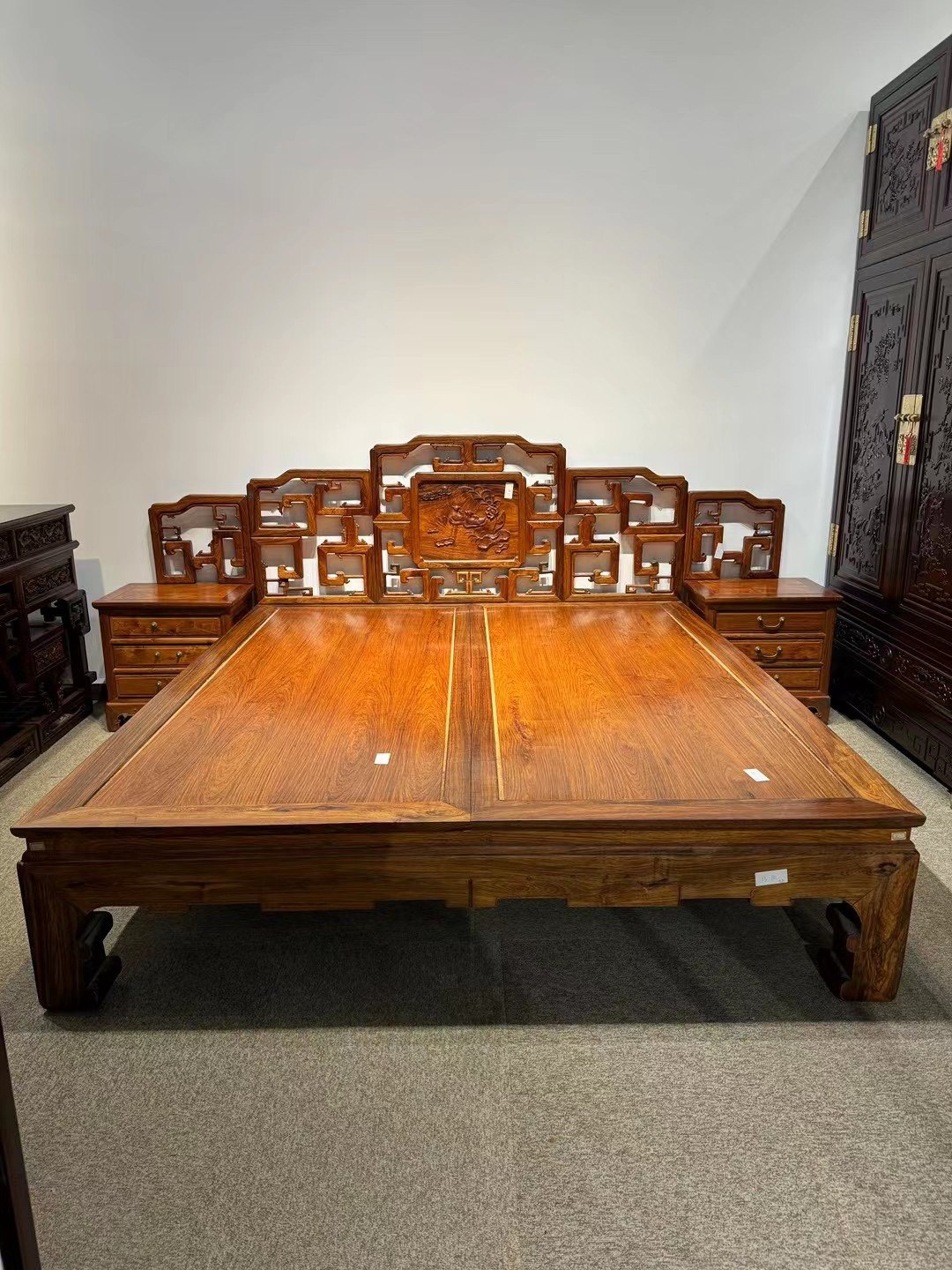 越南黄花梨老料高低床