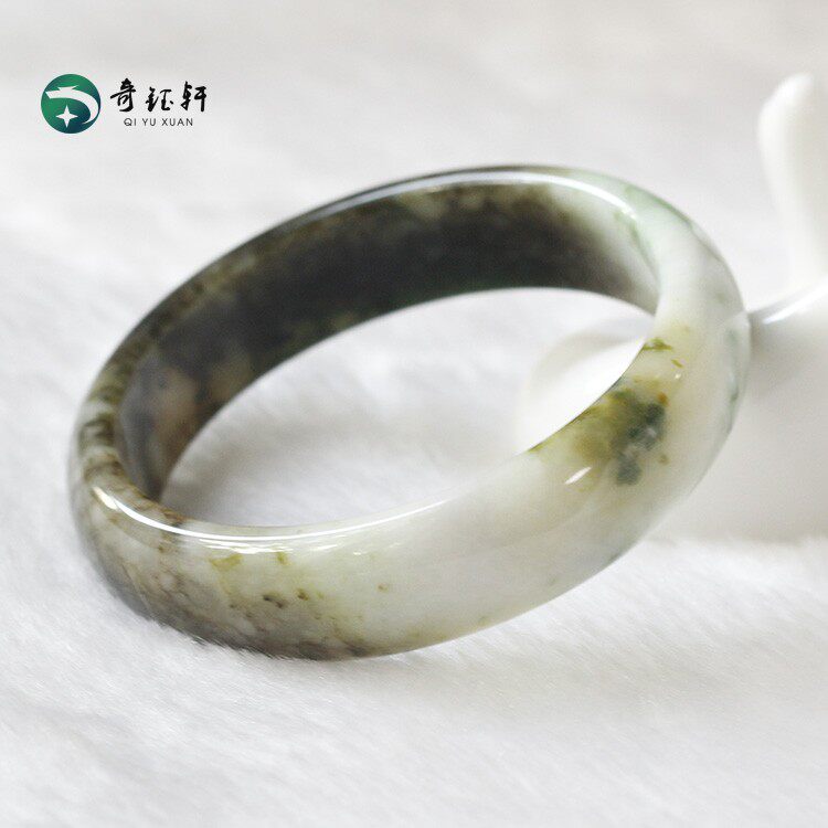 奇钰轩 南阳独山玉 天然透水独山玉手镯多彩玉镯