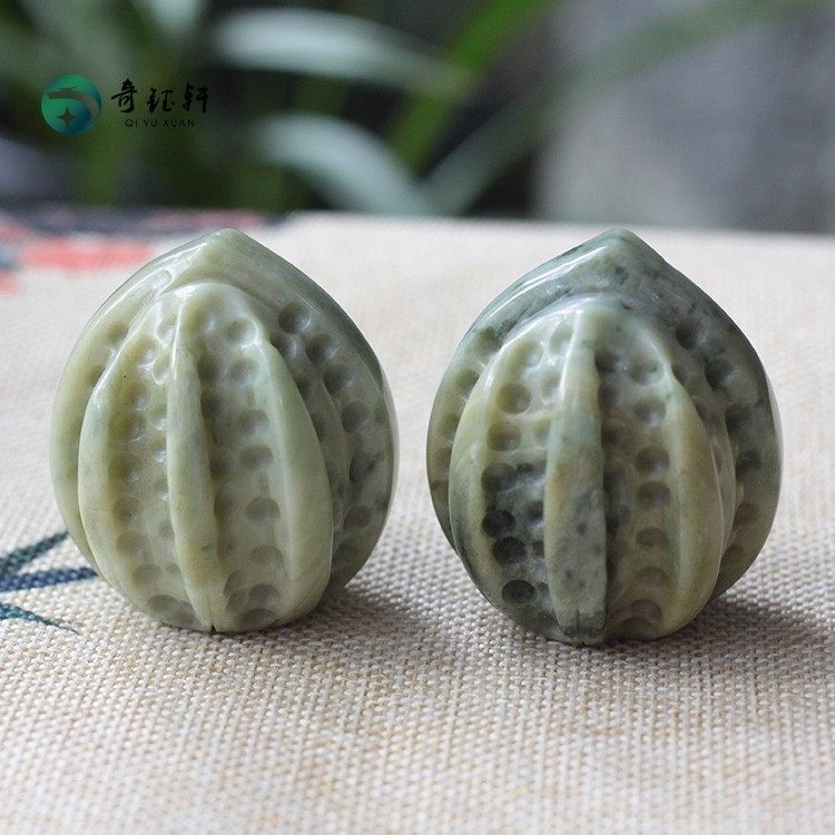 奇钰轩 天然南阳独山玉手玩核桃健身球手球玉石按摩保健球手盘球,珠宝/钻石/翡翠,其他,淘宝优惠券,粉丝福利购,淘宝优惠卷