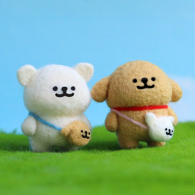 羊毛毡自制材料包送工具有教程