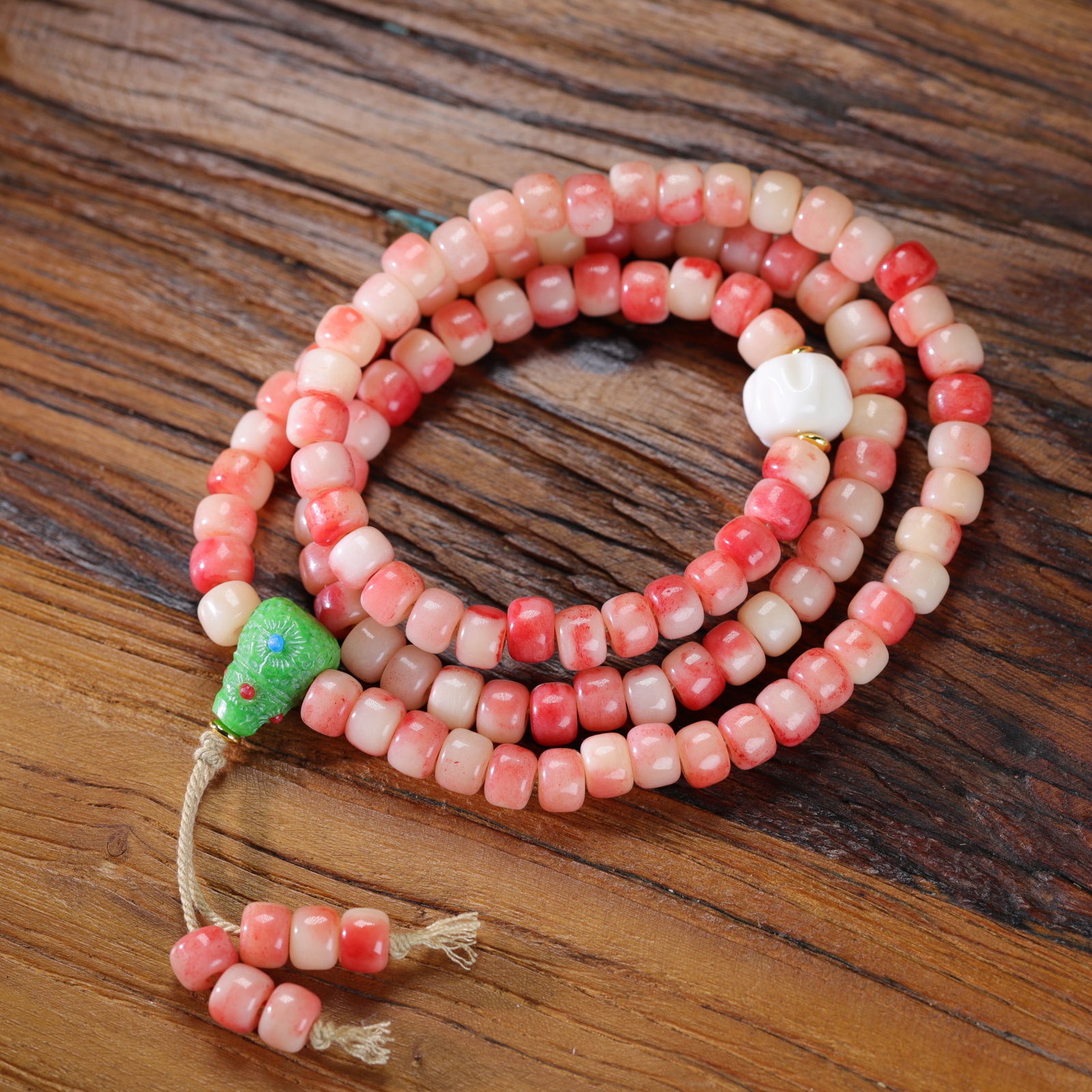 原创设计血料骆驼骨佛珠文玩