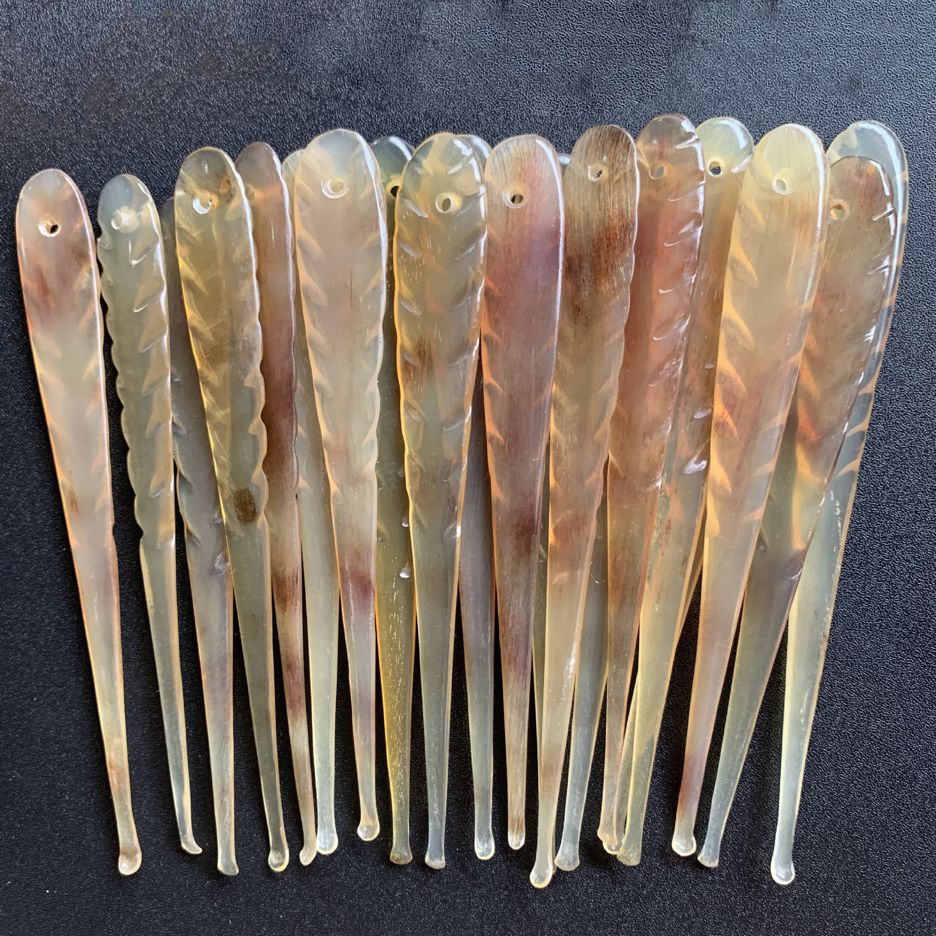 精品纯手工天然血丝羊角挖耳勺牛角扒耳勺挖耳屎成人儿童不伤耳朵