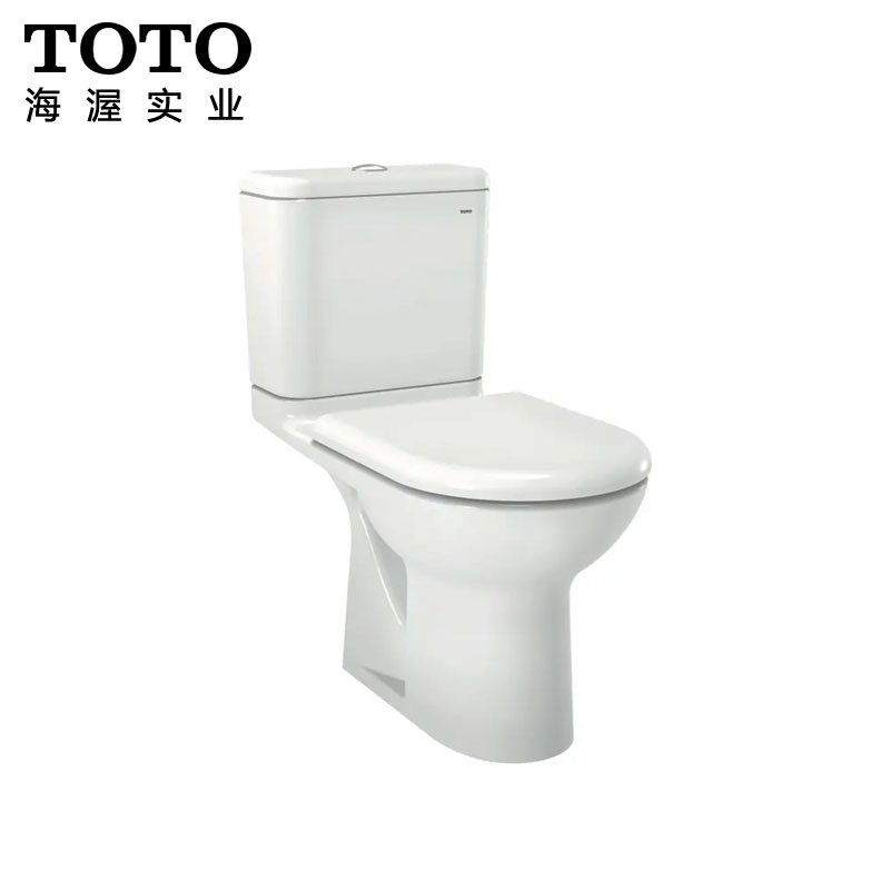TOTO冲落式分体马桶家用节水落地墙排坐便器CW781RPB+SW781SPB
