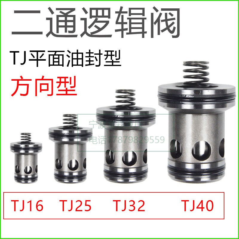 新款二通逻辑阀插装件单向方向阀调压盖板TJ16 25 32 40威格现货