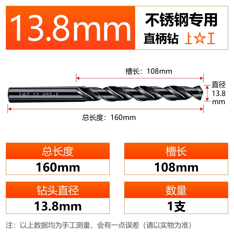 新款含钴钻不锈钢专用钻头12.2-18mm高速钢直柄高钴麻花现货