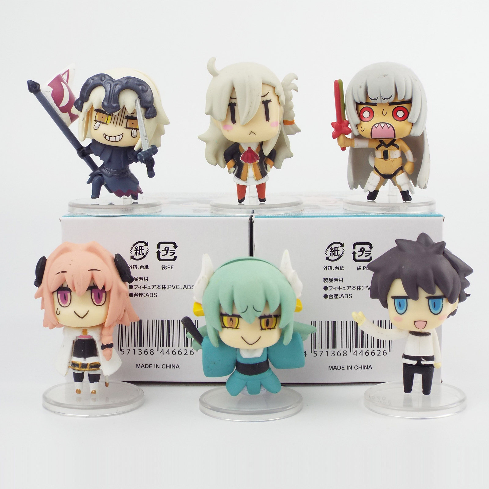 命运之夜fate/grand order从漫画了解fgoq版6款公仔盒蛋桌面摆件