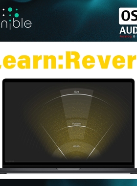 正版Sonible learn:reverb 智能混响器插件 空间感学习AI分析引导