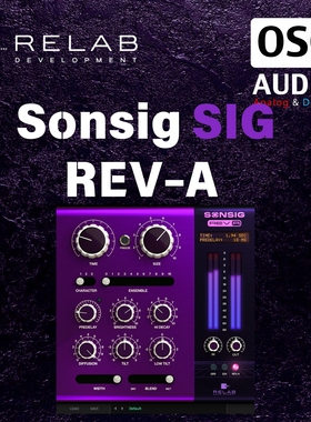 正版Relab Sonsig Rev-A真立体声经典算法混响效果器插件