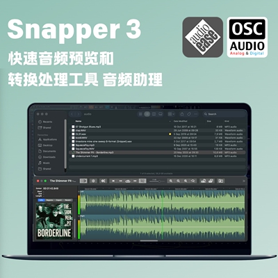 正版Audio Ease Snapper 3 快速音频预览和转换处理工具 音频助理