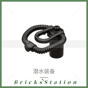 人仔积木配件蛙人3091潜水员镜30090氧气瓶3838头盔2446脚蹼2599a