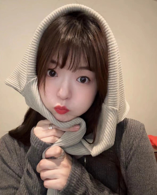 Handwash甜辣灰咖色宽松舒适针织上衣女纯欲短款