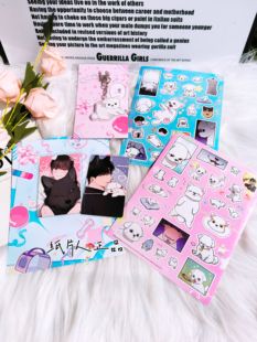 【正品】韩漫周边韩国正品不要招惹小狗小卡钥匙扣贴纸set全新