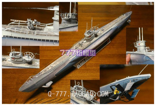 电影theboot潜艇模型纸模型U96