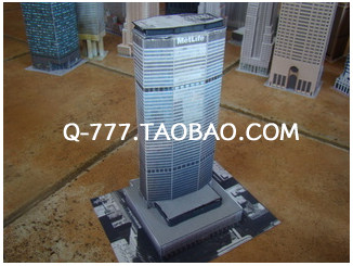 世界摩天楼建筑沙盘纸模型