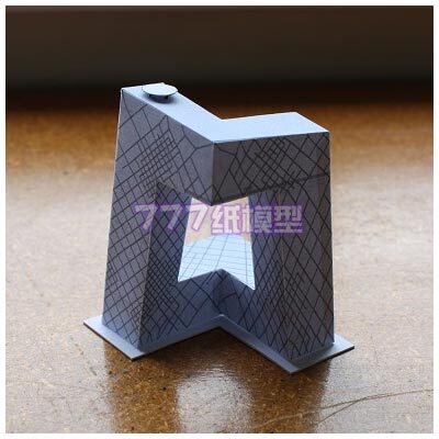 世界城市摩天楼建筑场景纸模型